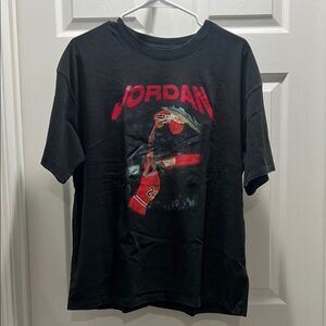 Jordan Black and Red Dunk Graphic Women’s T-Shirt